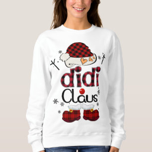 Didi Claus Red Plaid - Grandma Gift Sweatshirt