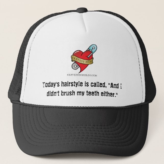 Didn't Brush My Hair Hat w/ Logo (Front)