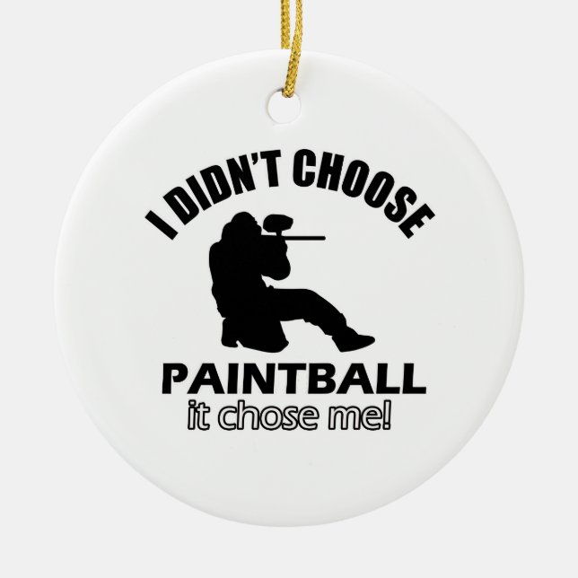 Didn't choose Paintball Ceramic Tree Decoration (Front)