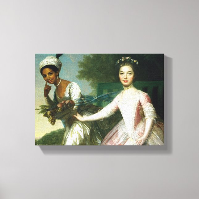 Dido Elizabeth Belle and Lady Murray Canvas Print (Front)