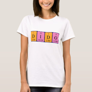 Dido periodic table name shirt