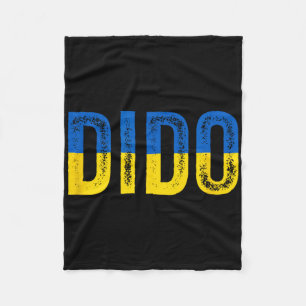 Dido Ukrainian Grandfather Grandpa Ukraine Flag Di Fleece Blanket