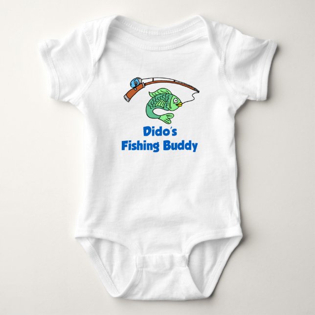 Dido's Fishing Buddy Baby Bodysuit (Front)