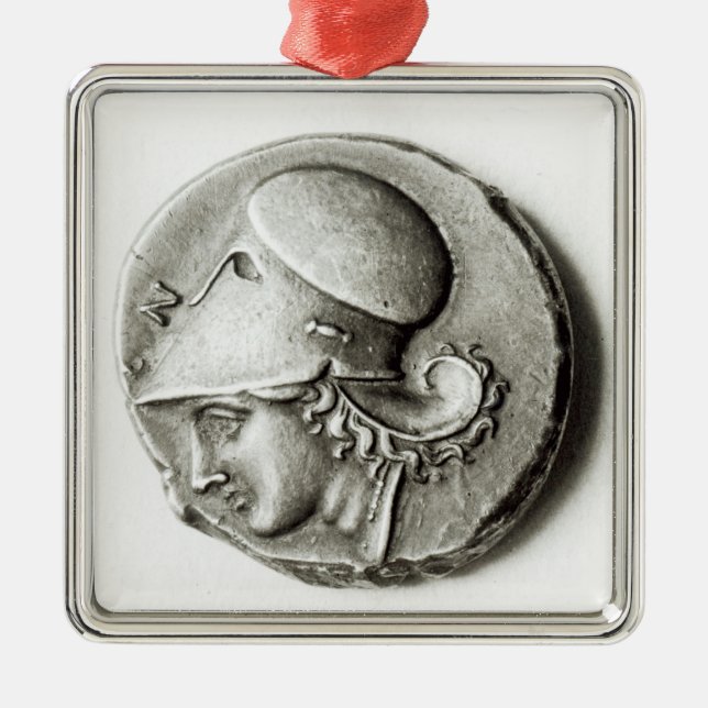 Didrachma of Heracles: obverse depicting Athena Metal Tree Decoration (Front)