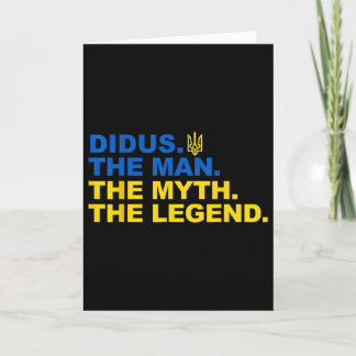Didus Proud Ukrainian Grandpa Father's Day Trident Card