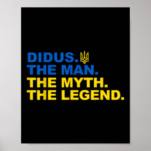 Didus Proud Ukrainian Grandpa Father's Day Trident Poster