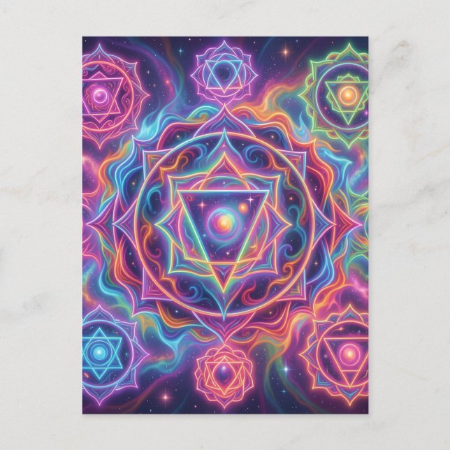 Die 7 Chakren´10 Postcard (Front)