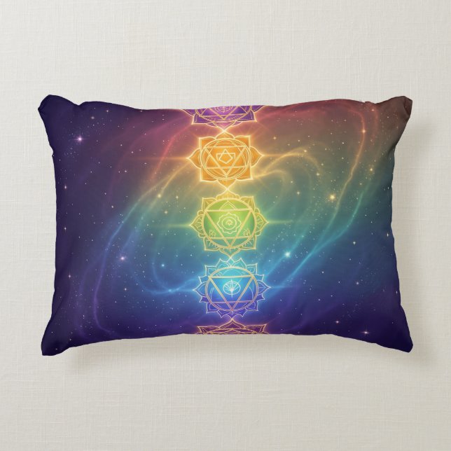 Die 7 Chakren´11 Decorative Cushion (Front)