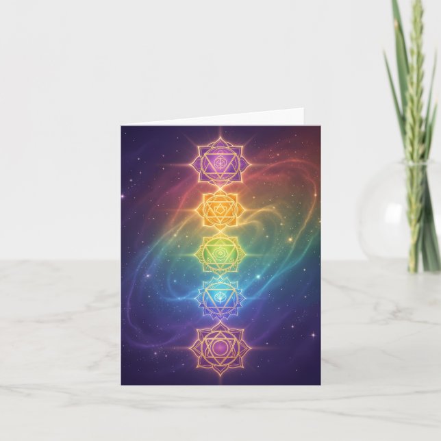 Die 7 Chakren´11 Holiday Card (Front)