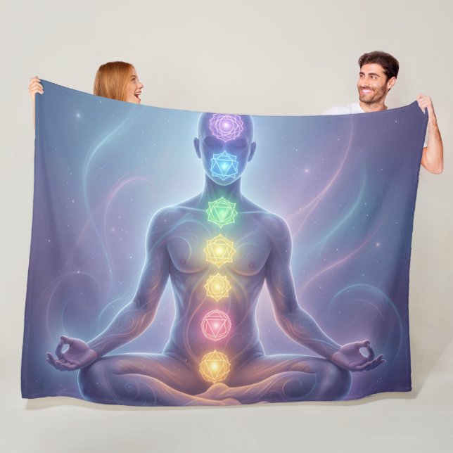 Die 7 Chakren´2 Fleece Blanket (In Situ)