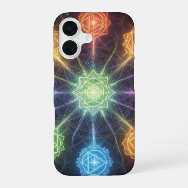 Die 7 Chakren´4 iPhone 16 Case (Back)