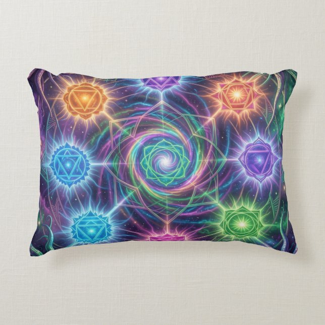 Die 7 Chakren´5 Decorative Cushion (Front)