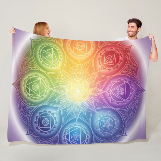 Die 7 Chakren´9 Fleece Blanket (In Situ)