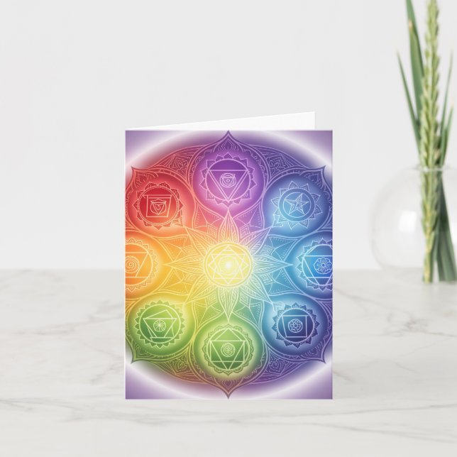 Die 7 Chakren´9 Holiday Card (Front)