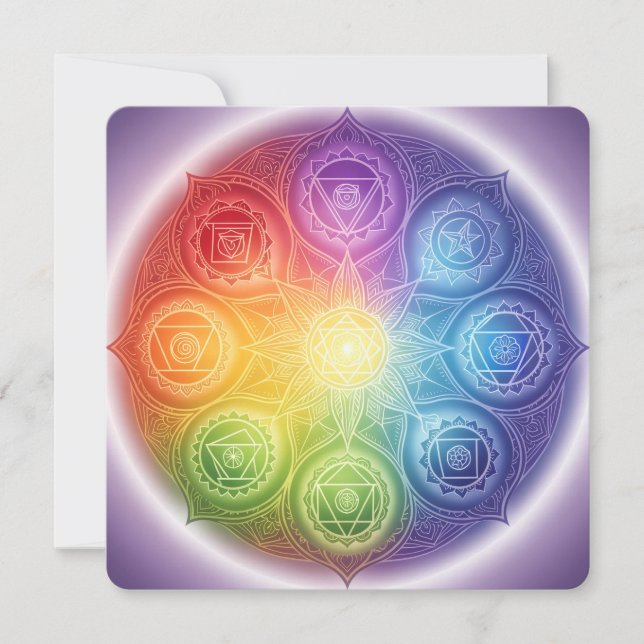 Die 7 Chakren´9 Holiday Card (Front)