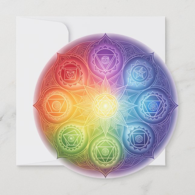 Die 7 Chakren´9 Holiday Card (Front)