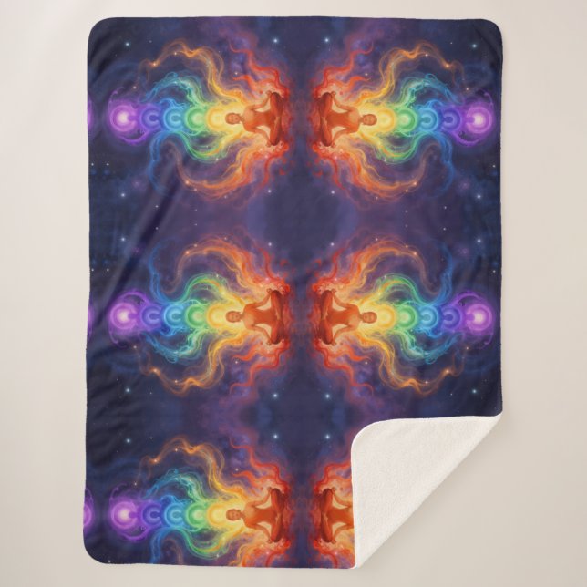 Die 7 Chakren Sherpa Blanket (Front)