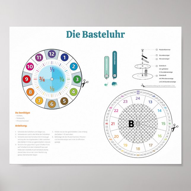Die Basteluhr von rainbowatch Poster (Front)