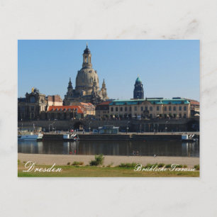 Die Brühlsche Terrasse in Dresden Postcard
