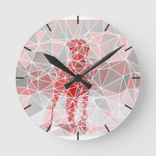 Die Deutsche Dogge - der Apoll unter Höhle Round Clock