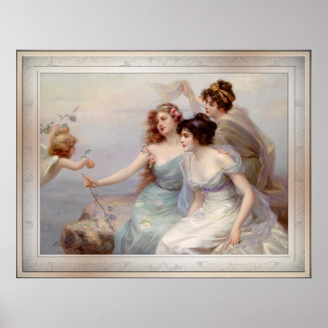 Die drei Grazien by Edouard Bisson Poster (Front)