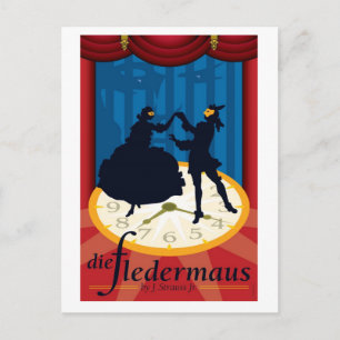 Die Fledermaus, Opera Postcard