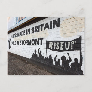 Die Graffiti in Belfast Irland Postcard