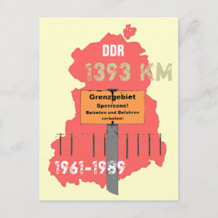 Die Grenze der DDR Postcard