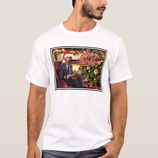 Die Hard Hans Gruber Merry Christmas211png211 T-Shirt (Front)