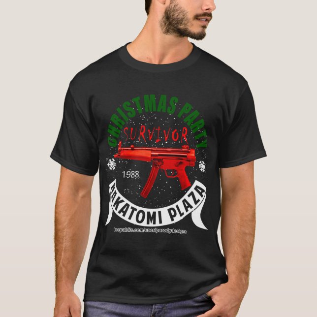 Die Hard T-ShirtNakatomi Plaza Christmas Party Sur T-Shirt (Front)