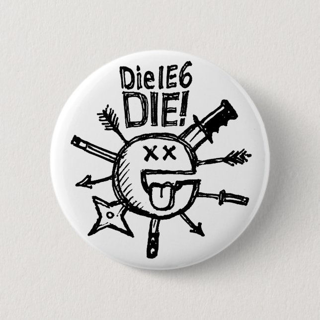 Die IE6 DIE! Sketchnote Button (Front)