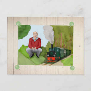Die kleine Lok Postcard