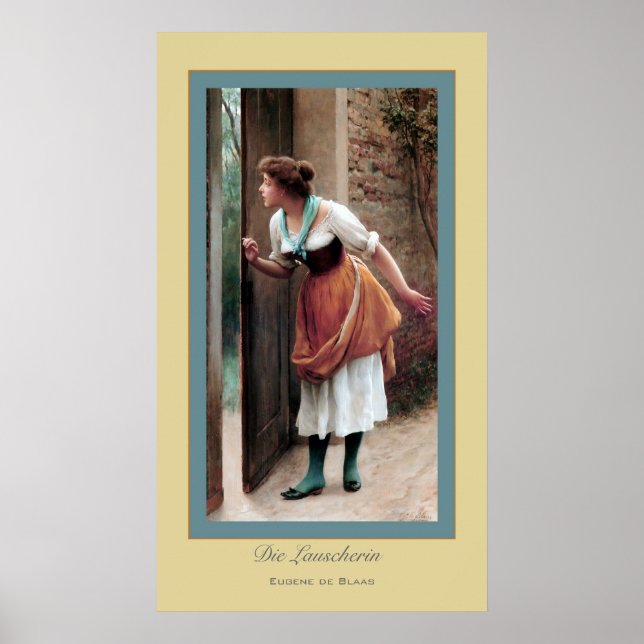 Die Lauscherin ~ Eugene de Blass Poster (Front)