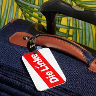 Die linke  luggage tag
