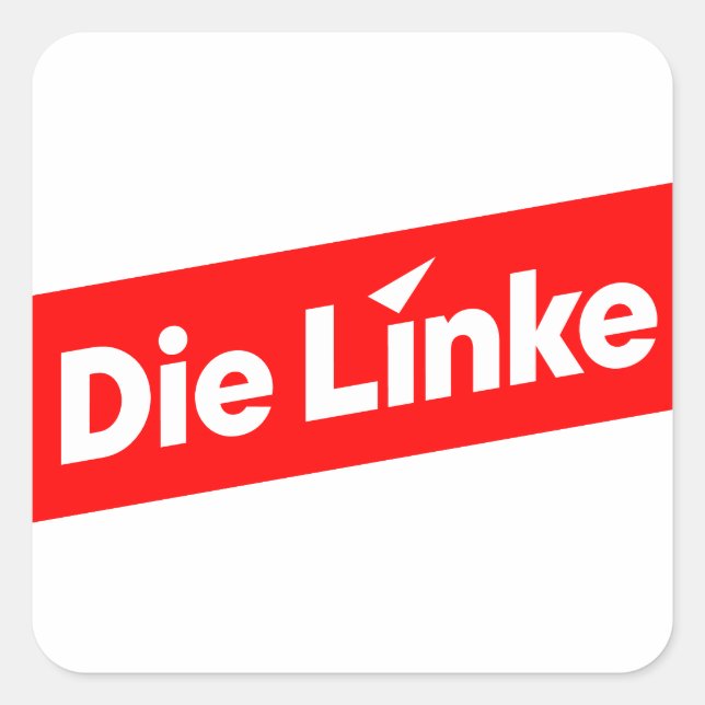 Die linke  square sticker (Front)
