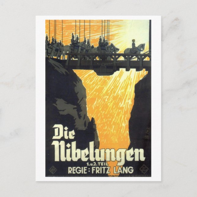 Die Nibelungen Opera 1924 Film Postcard (Front)