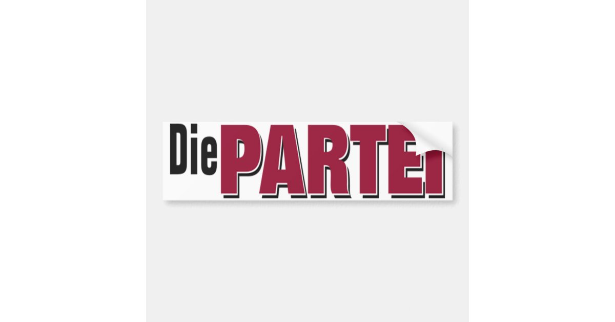 Die Partei Logo Bumper Sticker | Zazzle
