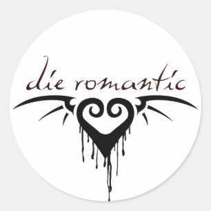 die romantic classic round sticker