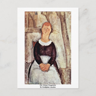 Die Schöne Drogeristin By Modigliani Amedeo Postcard
