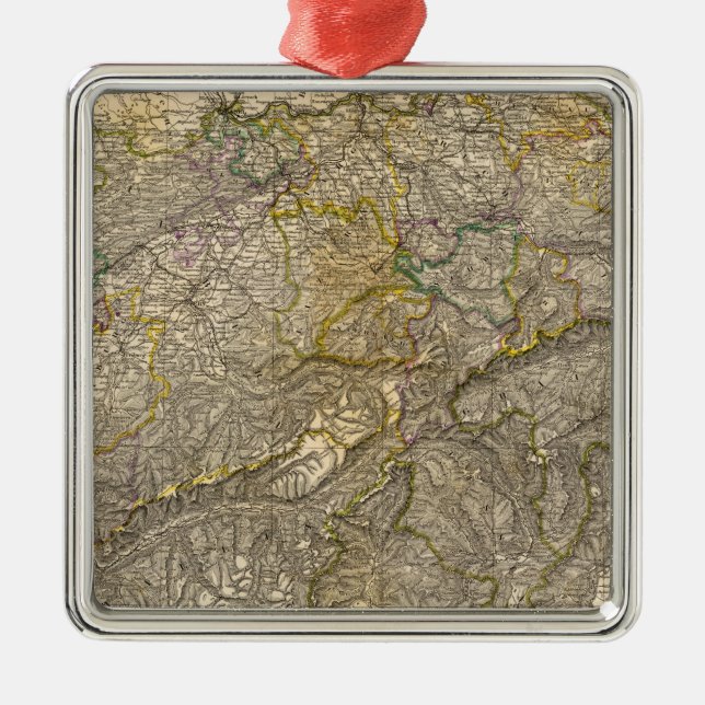 Die Schweiz Metal Tree Decoration (Front)