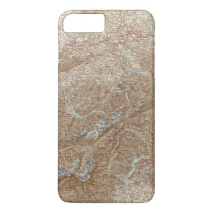 Die Schweiz, Switzerland Atlas Map iPhone 8 Plus/7 Plus Case
