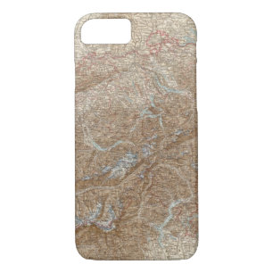 Die Schweiz, Switzerland Atlas Map iPhone 8/7 Case