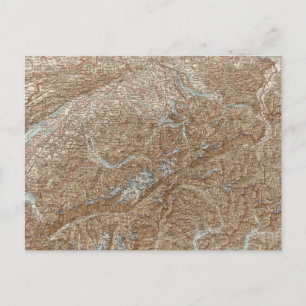 Die Schweiz,  Switzerland Atlas Map Postcard