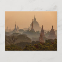 Die Tempel von Bagan in Myanmar Postkarte