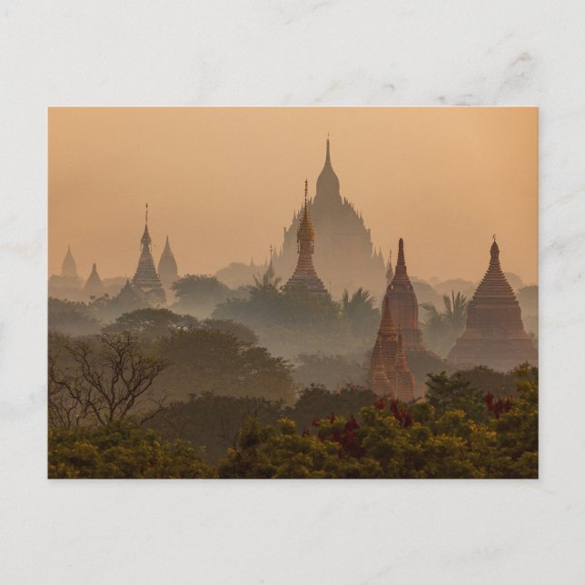 Die Tempel von Bagan in Myanmar Postkarte Postcard (Front)