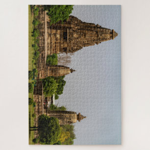 Die Tempel von Khajuraho in Madhya Pradesh Indien Jigsaw Puzzle
