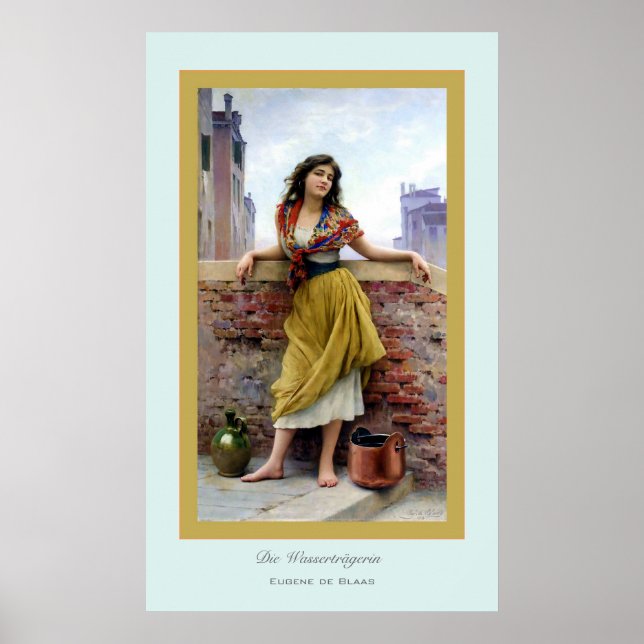 Die Wasserträgerin ~ Eugene de Blass Poster (Front)
