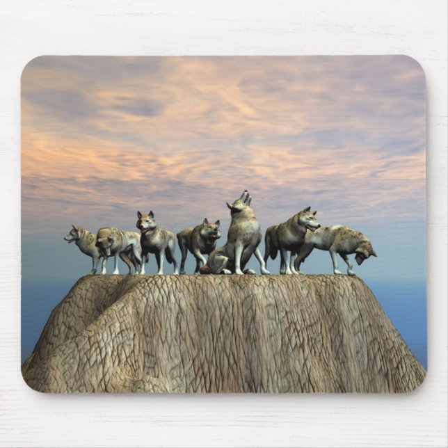Die Wolf Meute 2 Mouse Mat (Front)