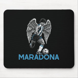 Diego Maradona Rip Angel Wings D10s Footll Soccer Mouse Mat