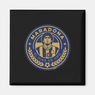 Diego Maradona Vintage El Pibe De Oro Seal Soccer Magnet